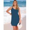 image:imageANRABESS Womens Cover Up 2026 Beach Vacation Tank Dress Eyelet Spaghetti Strap Bathing Suit Summer Swimsuits Mini SundressDark Blue