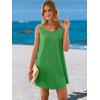 image:imageANRABESS Womens Cover Up 2026 Beach Vacation Tank Dress Eyelet Spaghetti Strap Bathing Suit Summer Swimsuits Mini SundressGreen