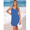 image:imageANRABESS Womens Cover Up 2026 Beach Vacation Tank Dress Eyelet Spaghetti Strap Bathing Suit Summer Swimsuits Mini SundressRoyal Blue