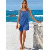 image:imageANRABESS Womens Cover Up 2026 Beach Vacation Tank Dress Eyelet Spaghetti Strap Bathing Suit Summer Swimsuits Mini SundressRoyal Blue