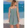 image:imageANRABESS Womens Cover Up 2026 Beach Vacation Tank Dress Eyelet Spaghetti Strap Bathing Suit Summer Swimsuits Mini SundressSage Green