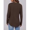 image:imageANRABESS Womens Long Sleeve Shirts 2026 Spring Fashion Dressy Casual Tops Trendy Henley Blouses Cute Work Outfits ClothesCoffee