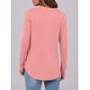image:imageANRABESS Womens Long Sleeve Shirts 2026 Spring Fashion Dressy Casual Tops Trendy Henley Blouses Cute Work Outfits ClothesCoral Pink