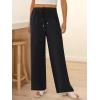 image:imageANRABESS Womens Palazzo Pants Wide Leg Flowy Drawstring High Waisted Casual Trousers 2026 Summer Beach Vacation ClothesBlack
