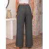 image:imageANRABESS Womens Palazzo Pants Wide Leg Flowy Drawstring High Waisted Casual Trousers 2026 Summer Beach Vacation ClothesDark Gray