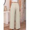 image:imageANRABESS Womens Palazzo Pants Wide Leg Flowy Drawstring High Waisted Casual Trousers 2026 Summer Beach Vacation ClothesLight Yellow