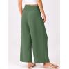 image:imageANRABESS Womens Pants Wide Leg High Waisted Palazzo Pants Summer Flowy Beach Lounge Casual Trousers with PocketsArmy Green
