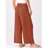 image:imageANRABESS Womens Pants Wide Leg High Waisted Palazzo Pants Summer Flowy Beach Lounge Casual Trousers with PocketsBrick Red