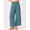 image:imageANRABESS Womens Pants Wide Leg High Waisted Palazzo Pants Summer Flowy Beach Lounge Casual Trousers with PocketsLake