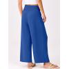image:imageANRABESS Womens Pants Wide Leg High Waisted Palazzo Pants Summer Flowy Beach Lounge Casual Trousers with PocketsRoyal Blue