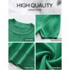 image:imageANRABESS Womens Short Sleeve Sweaters Wool Blend Crew Neck Sweater Shirts Business Casual Work Tops 2026 Summer OutfitsGreen
