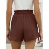 image:imageANRABESS Womens Shorts Casual Summer High Waisted Elastic Drawstring Comfy Lounge Wide Leg Short Pants Beach Vacation ClothesCoffee