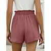 image:imageANRABESS Womens Shorts Casual Summer High Waisted Elastic Drawstring Comfy Lounge Wide Leg Short Pants Beach Vacation ClothesDusty Rose
