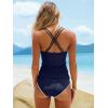 image:imageANRABESS Womens Tankini SetTummy Control Two Piece SwimsuitPerfect for Beach VacationVersatile Summer Bathing Suit 2026Navy Blue