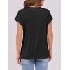 image:imageANRABESS Womens Tops Summer Cap Sleeve Basic Tee Shirts 2026 Trendy Loose Fit Casual Dressy Business Work Tshirts ClothesBlack