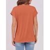 image:imageANRABESS Womens Tops Summer Cap Sleeve Basic Tee Shirts 2026 Trendy Loose Fit Casual Dressy Business Work Tshirts ClothesOrange