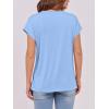 image:imageANRABESS Womens Tops Summer Cap Sleeve Basic Tee Shirts 2026 Trendy Loose Fit Casual Dressy Business Work Tshirts ClothesSky Blue
