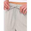 image:imageANRABESS Womens Wide Leg Beach Pants Elastic Waist Lightweight Casual Flowy Palazzo Lounge Trousers with PocketsDusty Apricot