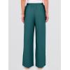 image:imageANRABESS Womens Wide Leg Beach Pants Elastic Waist Lightweight Casual Flowy Palazzo Lounge Trousers with PocketsLake Blue