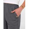 image:imageANRABESS Womens Wide Leg Capri Pants Elastic Waist Casual Loose Lounge Trousers 2026 Summer Flowy Beach Vacation ClothesDark Grey