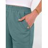 image:imageANRABESS Womens Wide Leg Capri Pants Elastic Waist Casual Loose Lounge Trousers 2026 Summer Flowy Beach Vacation ClothesLake