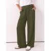 image:imageANRABESS Womens Wide Leg High Waisted Pants 2026 Summer Button Pleated Work Dress Pants Trousers Business Casual OutfitsArmy Green
