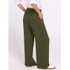 image:imageANRABESS Womens Wide Leg High Waisted Pants 2026 Summer Button Pleated Work Dress Pants Trousers Business Casual OutfitsArmy Green