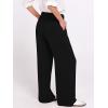 image:imageANRABESS Womens Wide Leg High Waisted Pants 2026 Summer Button Pleated Work Dress Pants Trousers Business Casual OutfitsBlack