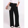 image:imageANRABESS Womens Wide Leg High Waisted Pants 2026 Summer Button Pleated Work Dress Pants Trousers Business Casual OutfitsBlack