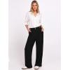 image:imageANRABESS Womens Wide Leg High Waisted Pants 2026 Summer Button Pleated Work Dress Pants Trousers Business Casual OutfitsBlack