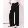 image:imageANRABESS Womens Wide Leg High Waisted Pants 2026 Summer Button Pleated Work Dress Pants Trousers Business Casual OutfitsBlack