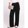 image:imageANRABESS Womens Wide Leg High Waisted Pants 2026 Summer Button Pleated Work Dress Pants Trousers Business Casual OutfitsBlack