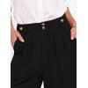 image:imageANRABESS Womens Wide Leg High Waisted Pants 2026 Summer Button Pleated Work Dress Pants Trousers Business Casual OutfitsBlack