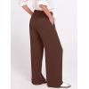image:imageANRABESS Womens Wide Leg High Waisted Pants 2026 Summer Button Pleated Work Dress Pants Trousers Business Casual OutfitsCoffee
