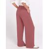 image:imageANRABESS Womens Wide Leg High Waisted Pants 2026 Summer Button Pleated Work Dress Pants Trousers Business Casual OutfitsDusty Rose