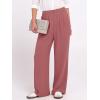 image:imageANRABESS Womens Wide Leg High Waisted Pants 2026 Summer Button Pleated Work Dress Pants Trousers Business Casual OutfitsDusty Rose