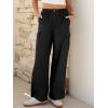 image:imageANRABESS Womens Wide Leg Scrub Cargo Pants High Waisted Lightweight Casual Relaxed Fit Pants 2026 Vacation Y2K StreetwearBlack