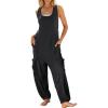image:imageANRABESS Women Overalls Jumpsuits Loose Casual Dressy Sleeveless Baggy Harem Pants Romper Jumpers 2026 Trendy Summer OutfitsBlack