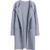 image:imageANRABESS Womens Cardigan Sweater Open Front Knit Long Coatigan Dressy Casual Jacket Coat 2025 Fall Outfits Classy ClothesGray Blue