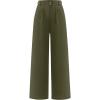 image:imageANRABESS Womens Wide Leg High Waisted Pants 2026 Summer Button Pleated Work Dress Pants Trousers Business Casual OutfitsArmy Green