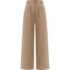 image:imageANRABESS Womens Wide Leg High Waisted Pants 2026 Summer Button Pleated Work Dress Pants Trousers Business Casual OutfitsKhaki