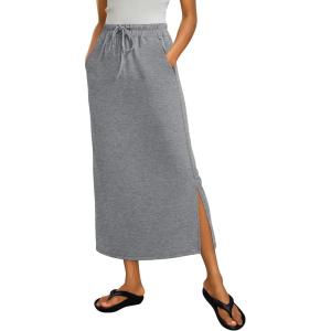 image:imageANRABESS Casual Maxi Skirts for Women High Waist Summer Drawstring Ideal for Daily Wear Office amp Weekend Outings 2026Grey