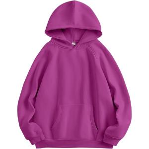 image:imageANRABESS Women Hoodies Oversized Fleece Long Sleeve Comfy Casual Basic Pullover Sweatshirts 2025 Fall Outfits Y2K ClothesPurple