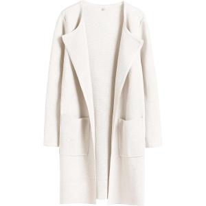 image:imageANRABESS Womens Cardigan Sweater Open Front Knit Long Coatigan Dressy Casual Jacket Coat 2025 Fall Outfits Classy ClothesOffwhite