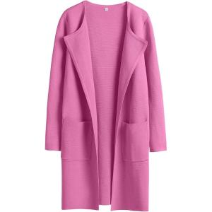 image:imageANRABESS Womens Cardigan Sweater Open Front Knit Long Coatigan Dressy Casual Jacket Coat 2025 Fall Outfits Classy ClothesRose