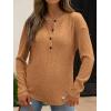 image:imageANRABESS Long Sleeve Shirts for Women Henley Tops Dressy Casual TShirts Blouses 2025 Fall Lightweight SweatersRust Orange