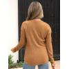 image:imageANRABESS Long Sleeve Shirts for Women Henley Tops Dressy Casual TShirts Blouses 2025 Fall Lightweight SweatersRust Orange