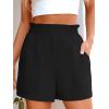 image:imageANRABESS Shorts for Women Summer Casual Elastic High Waisted Wide Leg Cute Dressy Beach Shorts 2026 Vacation Beach ClothesBlack
