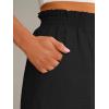 image:imageANRABESS Shorts for Women Summer Casual Elastic High Waisted Wide Leg Cute Dressy Beach Shorts 2026 Vacation Beach ClothesBlack
