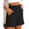 image:imageANRABESS Shorts for Women Summer Casual Elastic High Waisted Wide Leg Cute Dressy Beach Shorts 2026 Vacation Beach ClothesBlack